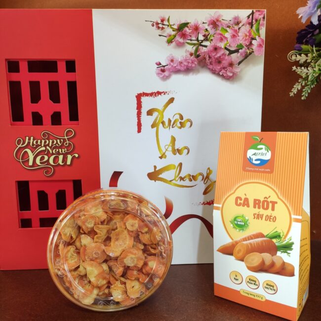 Hộp quà mứt cà rốt - Món quà sức khỏe từ thiên thiên