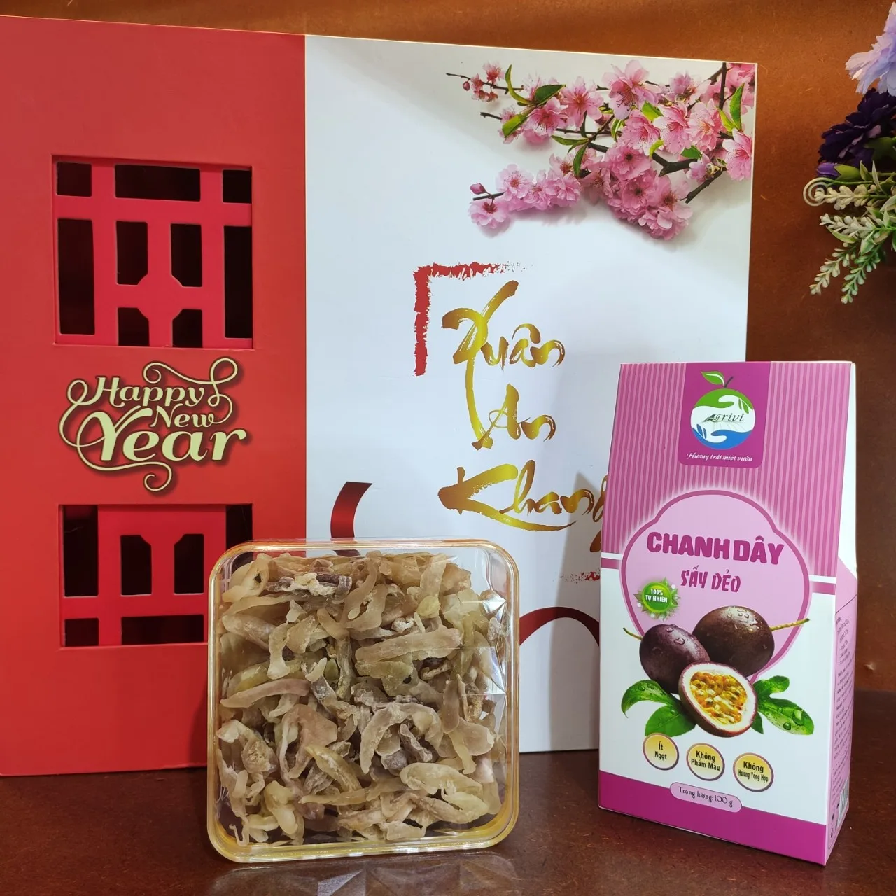 Hộp quà mứt chanh dây